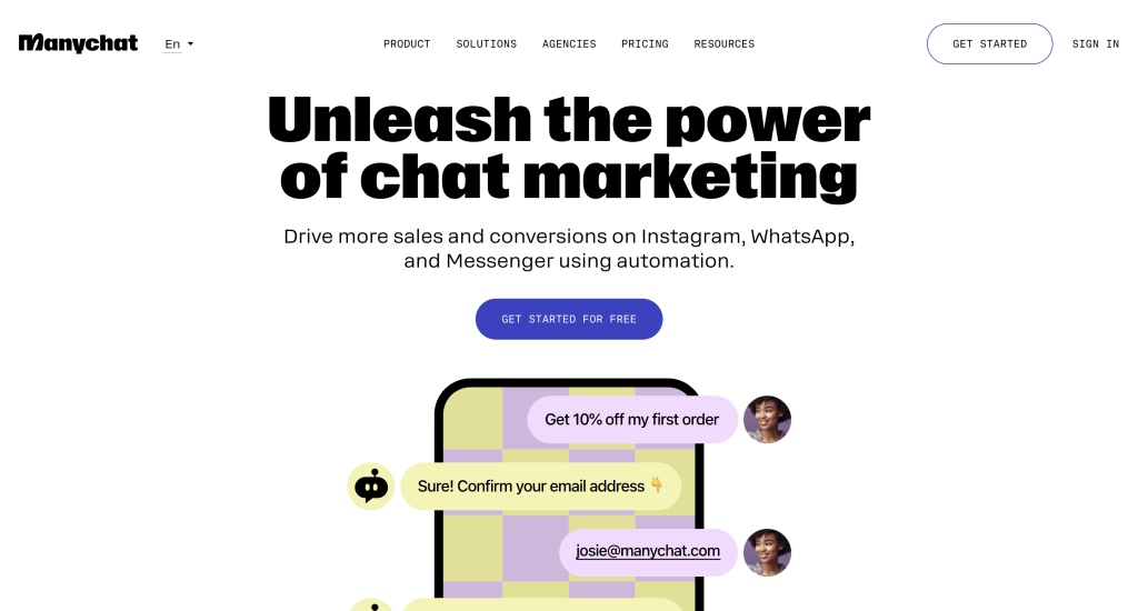 manychat ai for ecommerce